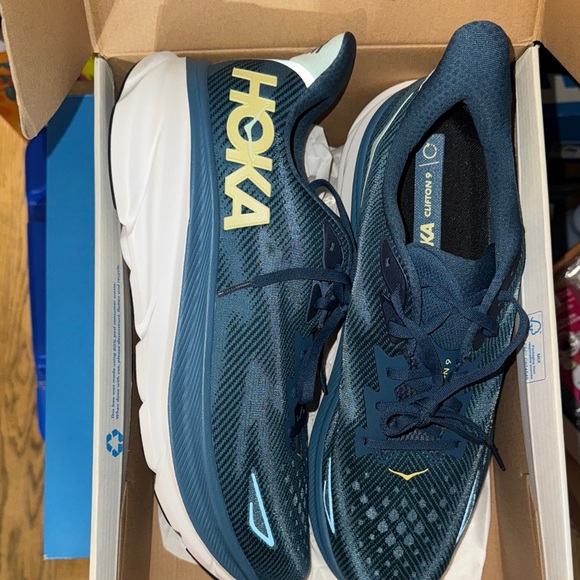 Hoka Navy and White Athletic Shoes - Picture 2 of 2